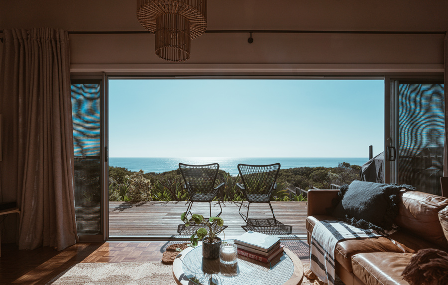 view from hotel room into beautiful hills and adventure for travellers