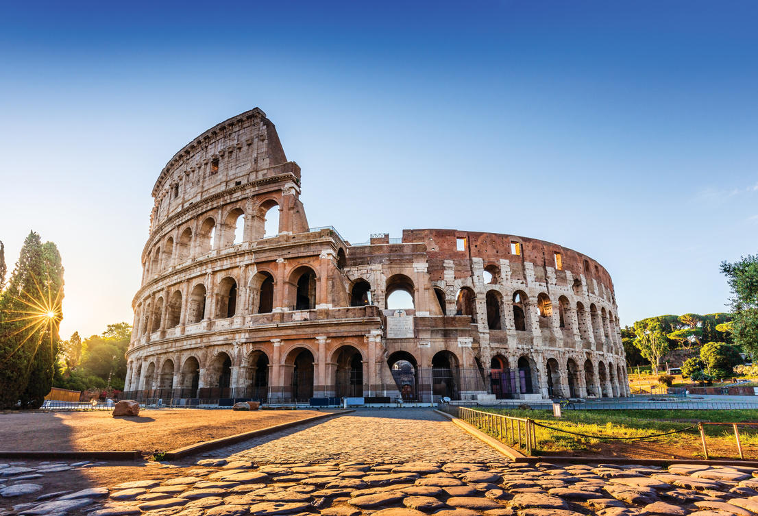 Ancient Colosseum in Rome, a symbol of historical grandeur